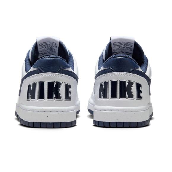MEN'S NIKE 355152 140 BIG NIKE LOW WHITE/NAVY Men’s size 13 - Picture 3 of 5